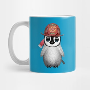 Cute Baby Penguin Firefighter Mug